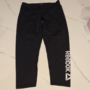 Reebok Black Athletic Capri Leggings - Girls